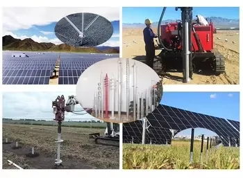 Foundation Helical Piles Solar Panel Ground Screw Deck Helical Anchor Fence Screw Pile 0