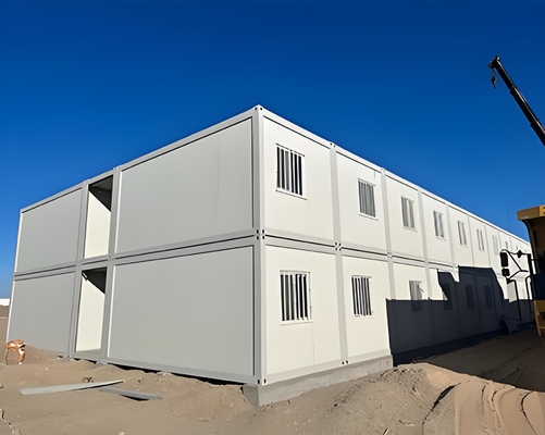 Flat roof Construction Modular Prefab Labor Camp For Sustainable Living