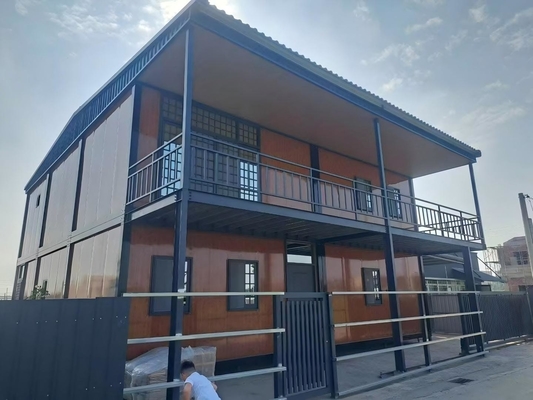 Hotel Waterproof Modular Construction Site Container Villa Double Decker
