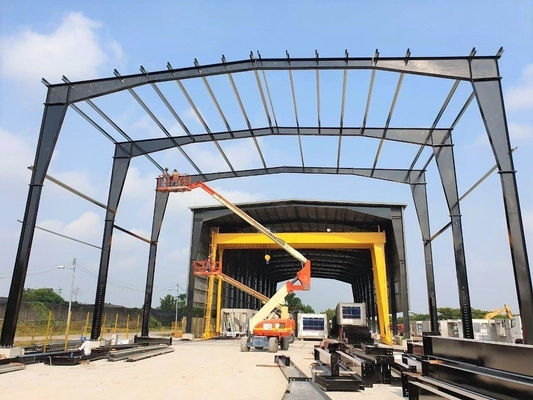 Prefabricated Portal Framed H Section Column Steel Structure Earthquake Resistance