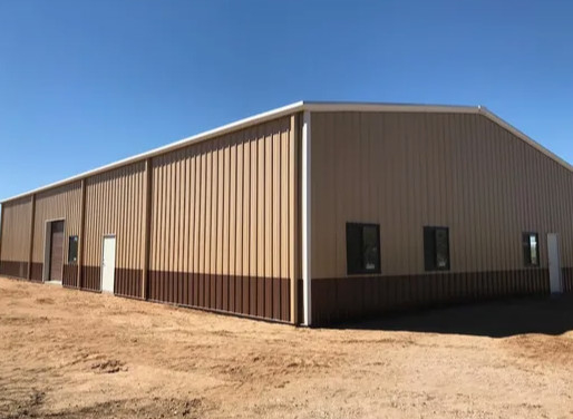 Commercial Metal Construction Buildings Pitched Roof Prefabricated Metal Buildings