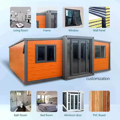 20ft 40ft Prefab Modular Foldable Expandable Container Homes Living House