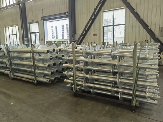 Solar Panel Mounting Foundation Use Steel Structure Helical Drilling screw pile anchors
