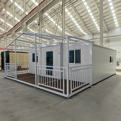 20ft Expandable Container House Dual Wings Mobile Villa for Park Courtyard Kitchen