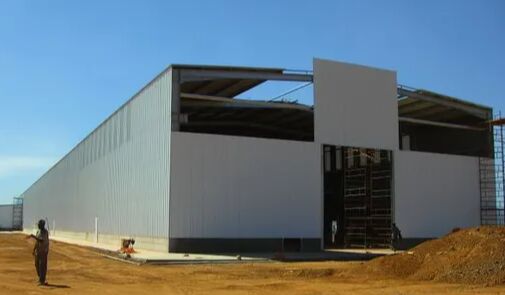 Structural Steel Prefabricated Building Construction with Structural H Beams