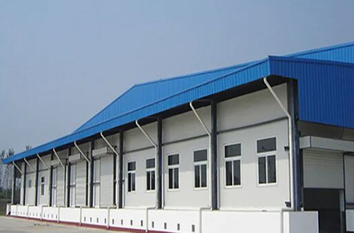 Large Span Corrosion Resistant Energy Efficient Prefab Steel Frame Construction Warehouse for Storage