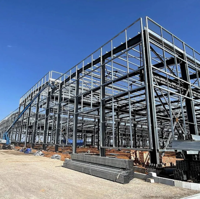 Custom Prefabricated Steel Structure Building for Industrial Warehouse Workshop with Large Span Design Cost-Effective and Long Service Life