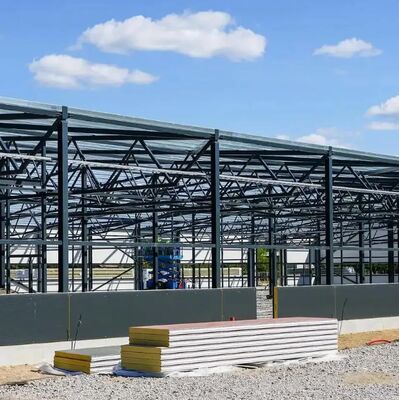 Prefabricated Steel Building with High-strength Steel and 50-year Lifespan for Easy All Bolt Connection Installation