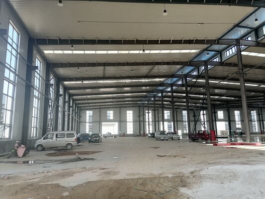 Large Span Galvanized Steel Frame Warehouse For Factory Storage