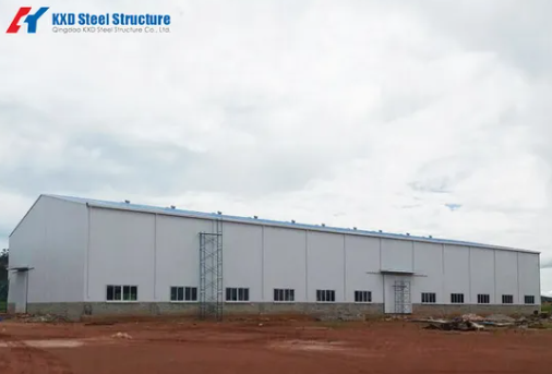 Pre-Engineered Steel Structure Building with 50 Years Life Span, Fireproof Design, and Hot Rolled H Steel Construction