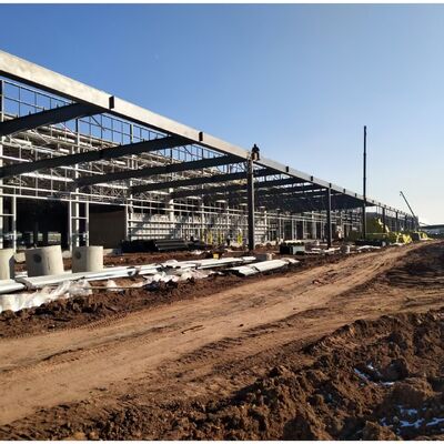 Heavy Gauge Industrial Steel Structure Framed Construction for Factory Production Workshop