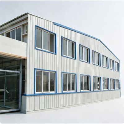Prefabricated EPS Sandwich Wall Panel Steel Structure Workshop

